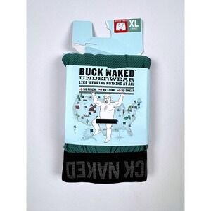Duluth Trading Co Buck Naked Boxer Briefs Pine Green XL New In Packaging
